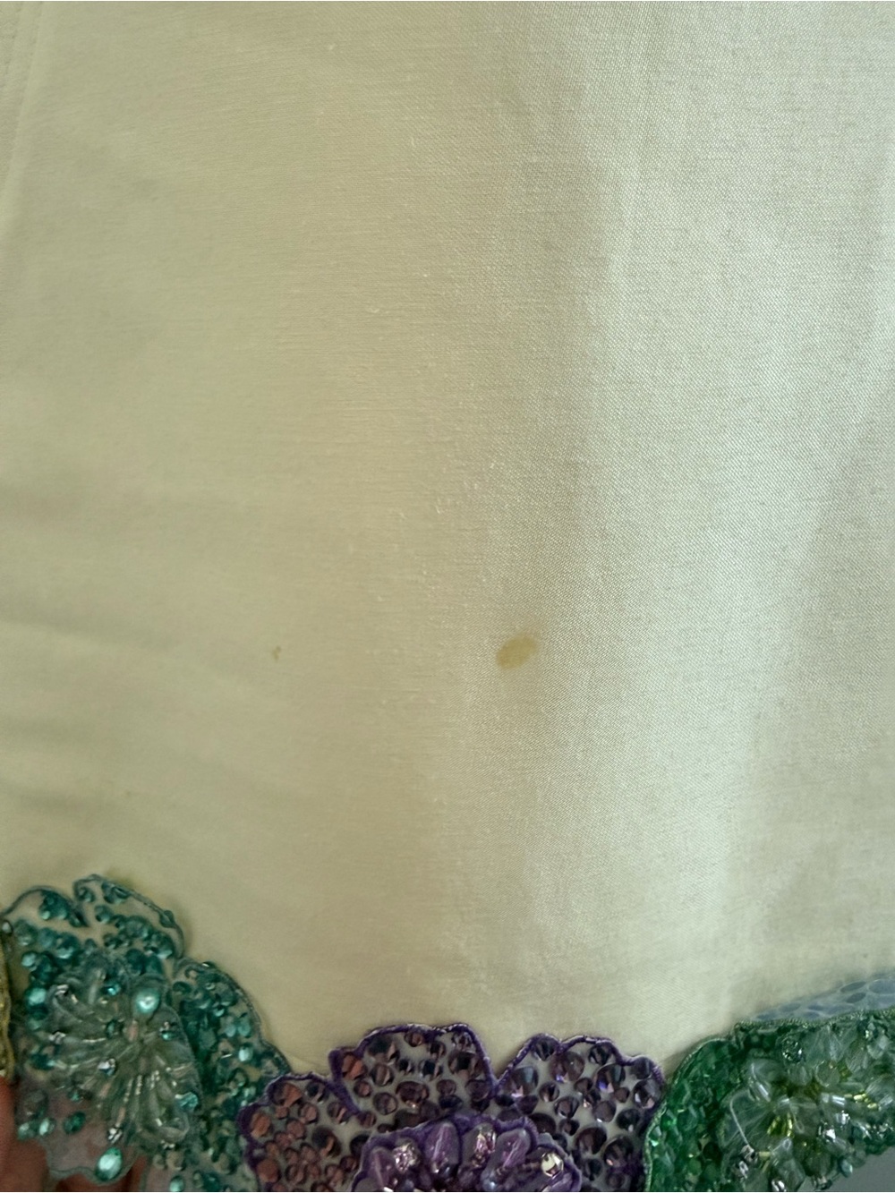 NWT Alemais Lolita Lemon Floral Mini Short Beaded Dress Yellow Women’s 4 FLAWS - Picture 10 of 16